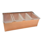 Copper Plated 4 Part Stainless Steel Condiment Holder