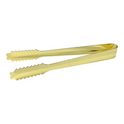 Gold Plated 7 Inch Stainless Steel Ice Tongs