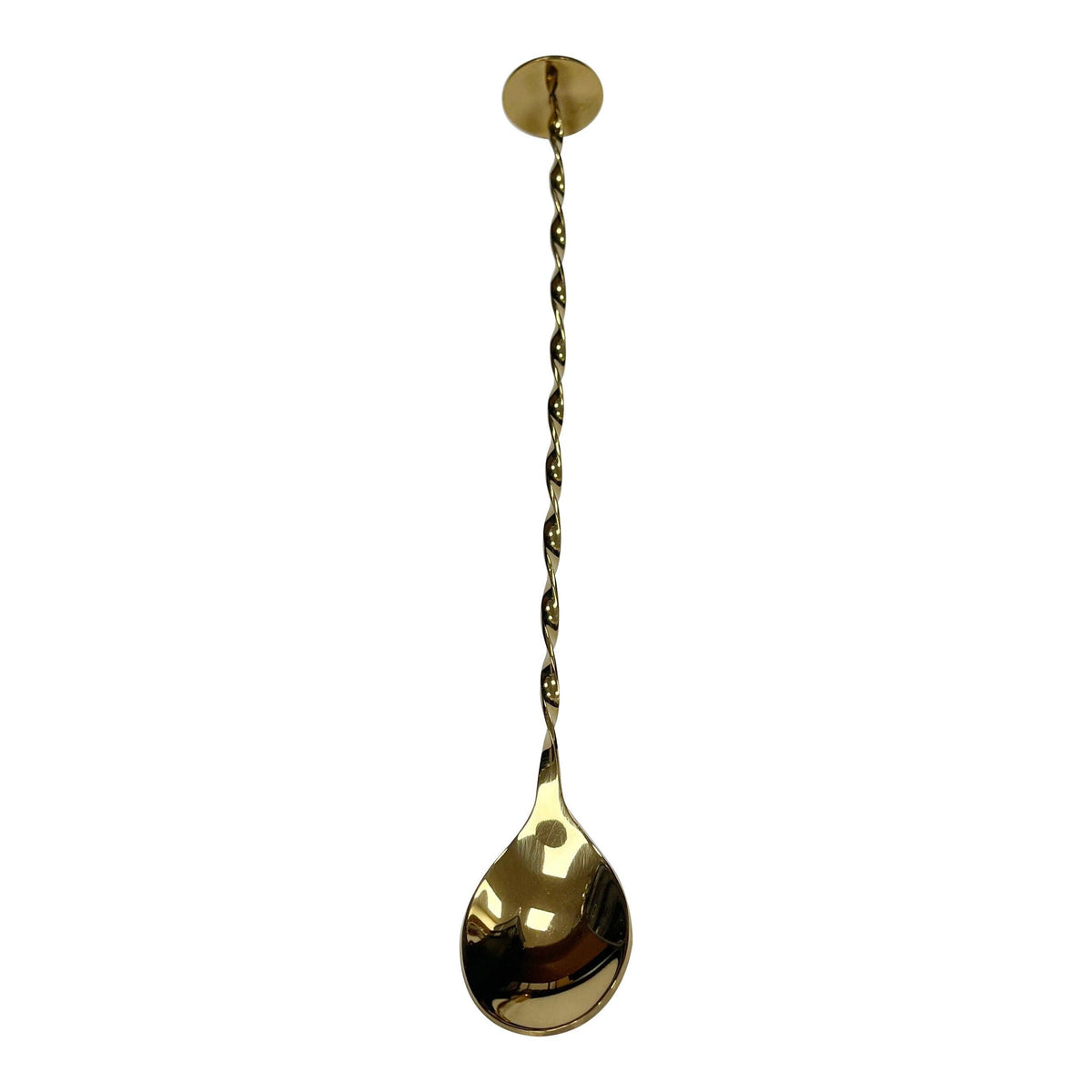 Gold Plated Cocktail Spoon With Masher