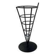 Sleek Black Wire French Fry Cone