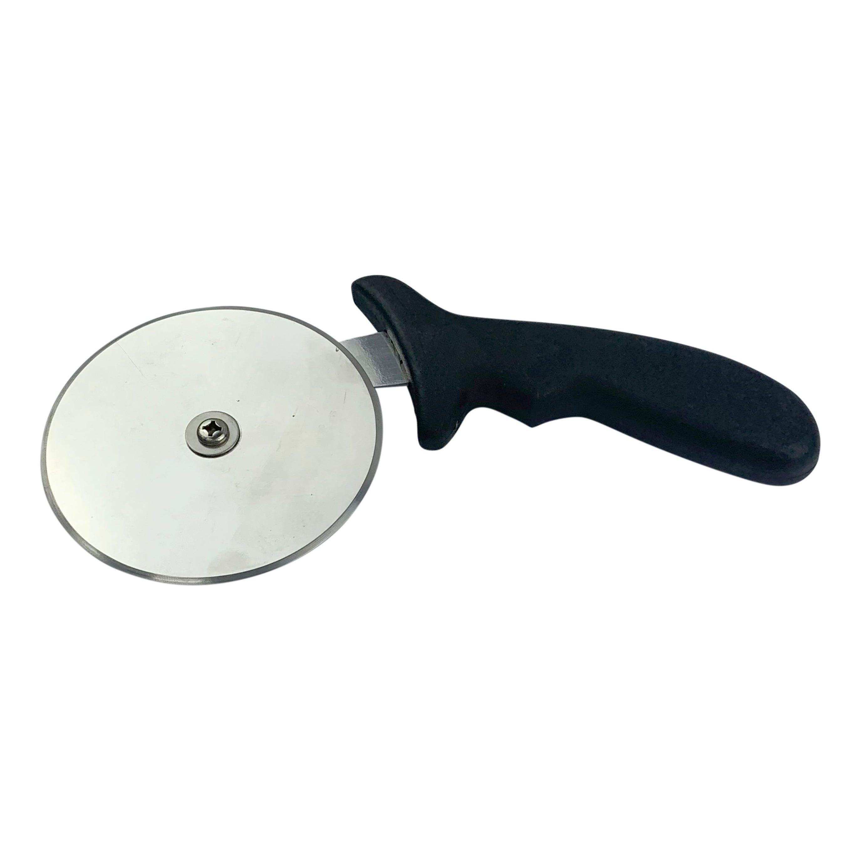 Beaumont Black Handle Pizza Cutter 4 Inch