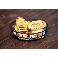 8" Round Black Bread Basket