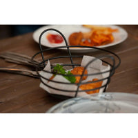 8″ Round Bread Basket With Handles
