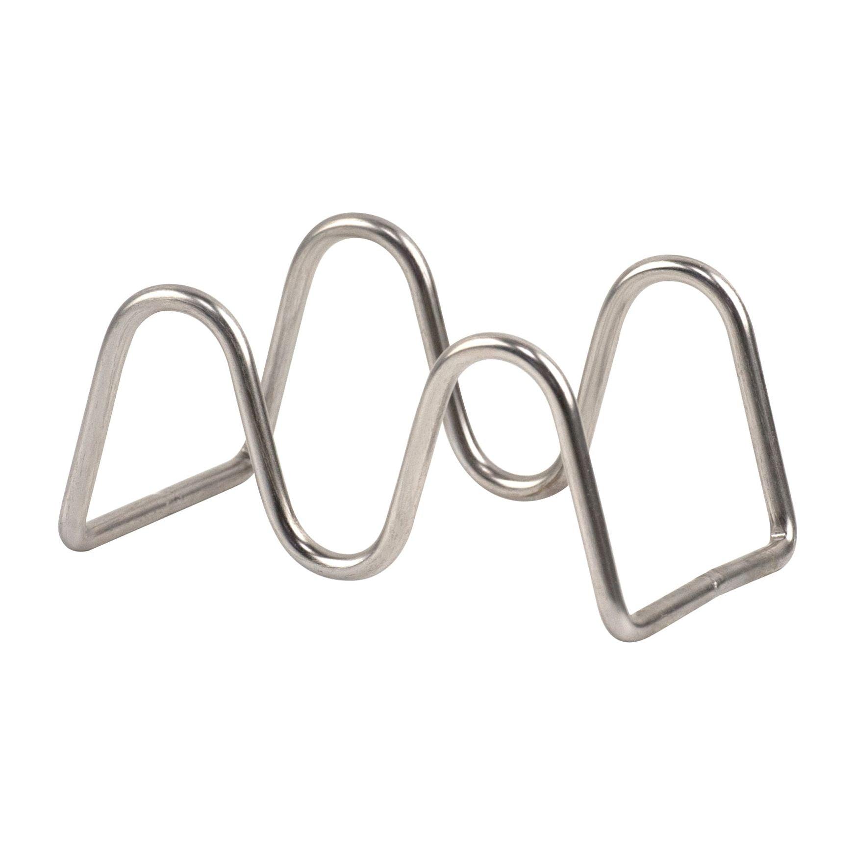 Sleek Stainless Steel Taco Holder for 1-2 Tacos