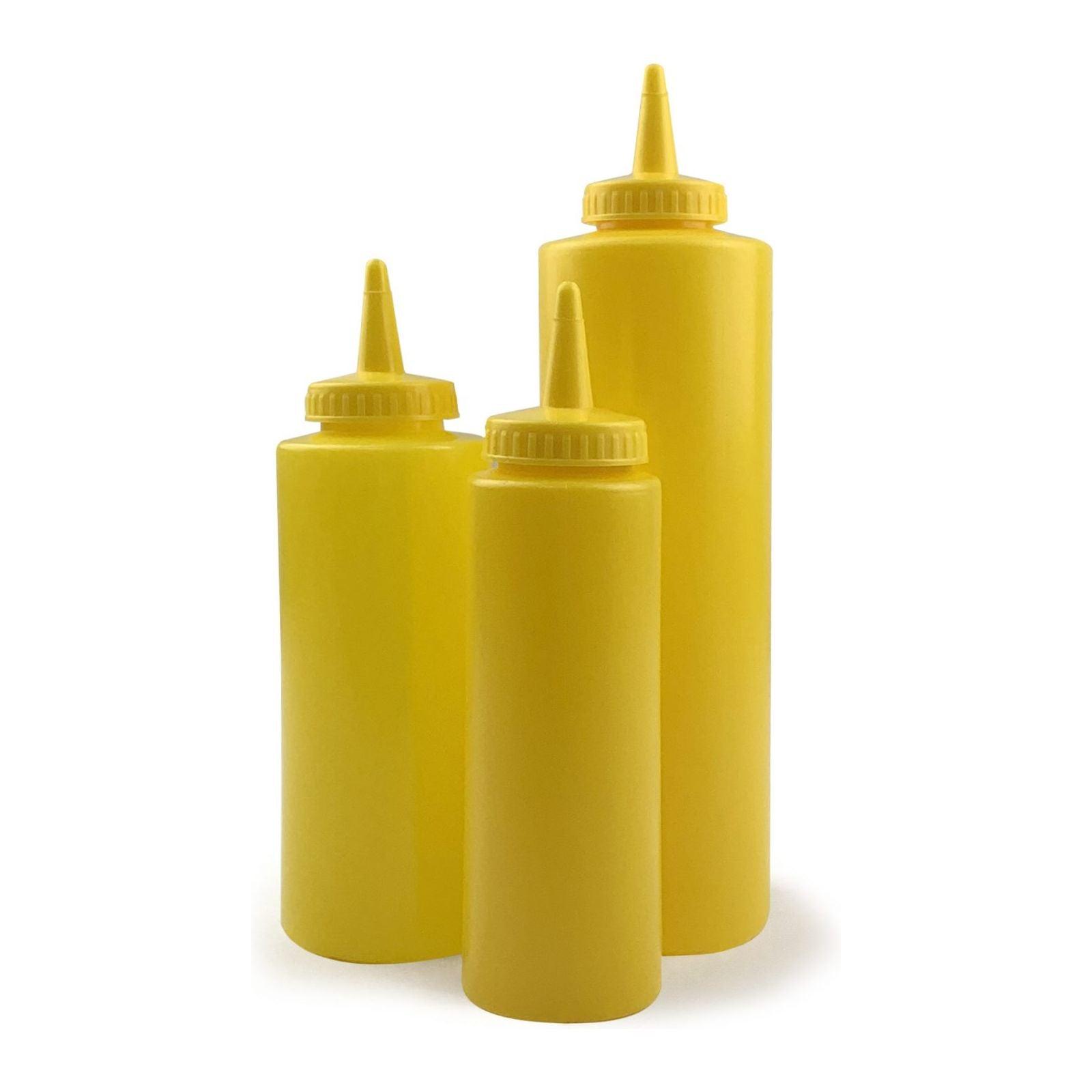 Yellow 8oz Squeeze Sauce Bottle