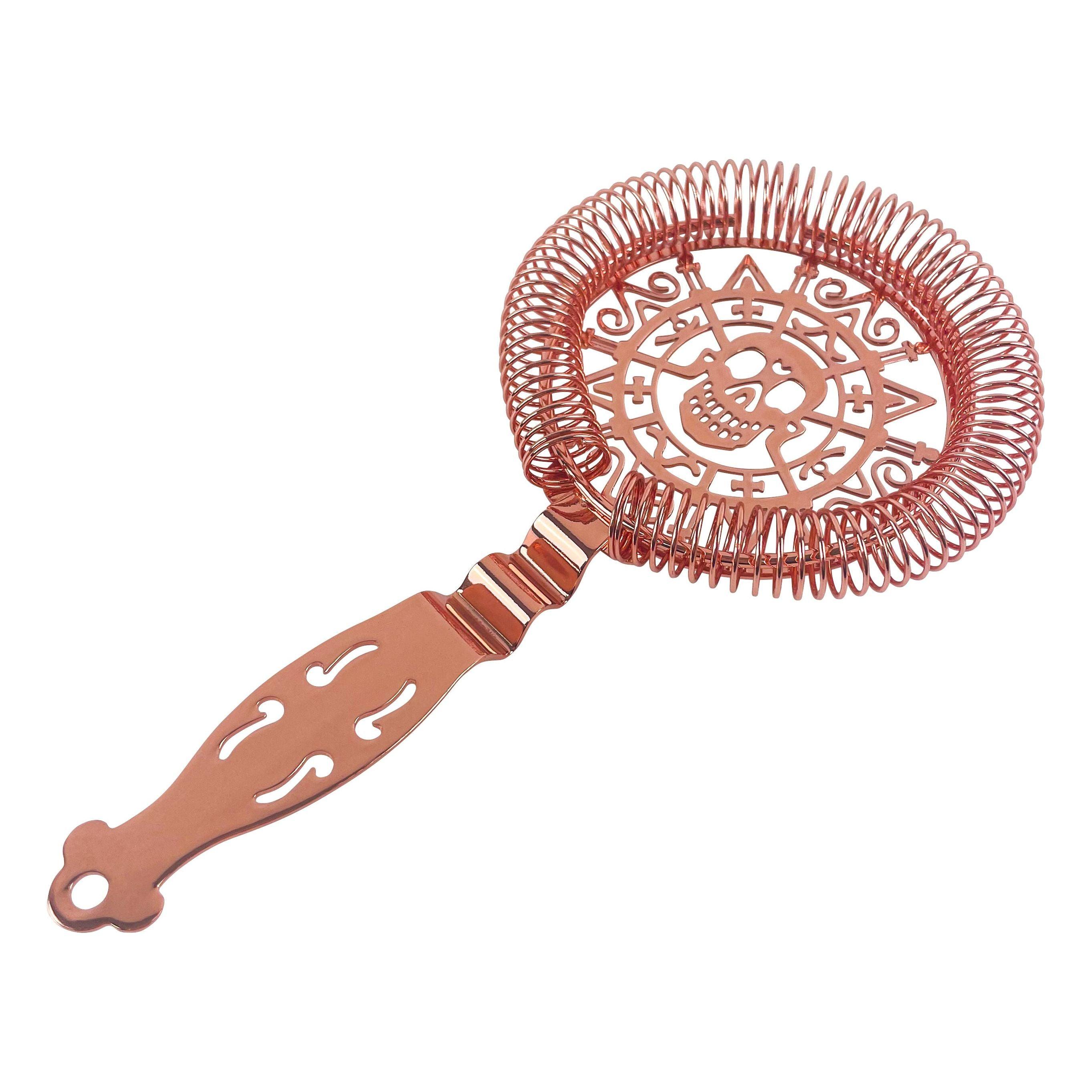 Copper Plated Skull Strainer