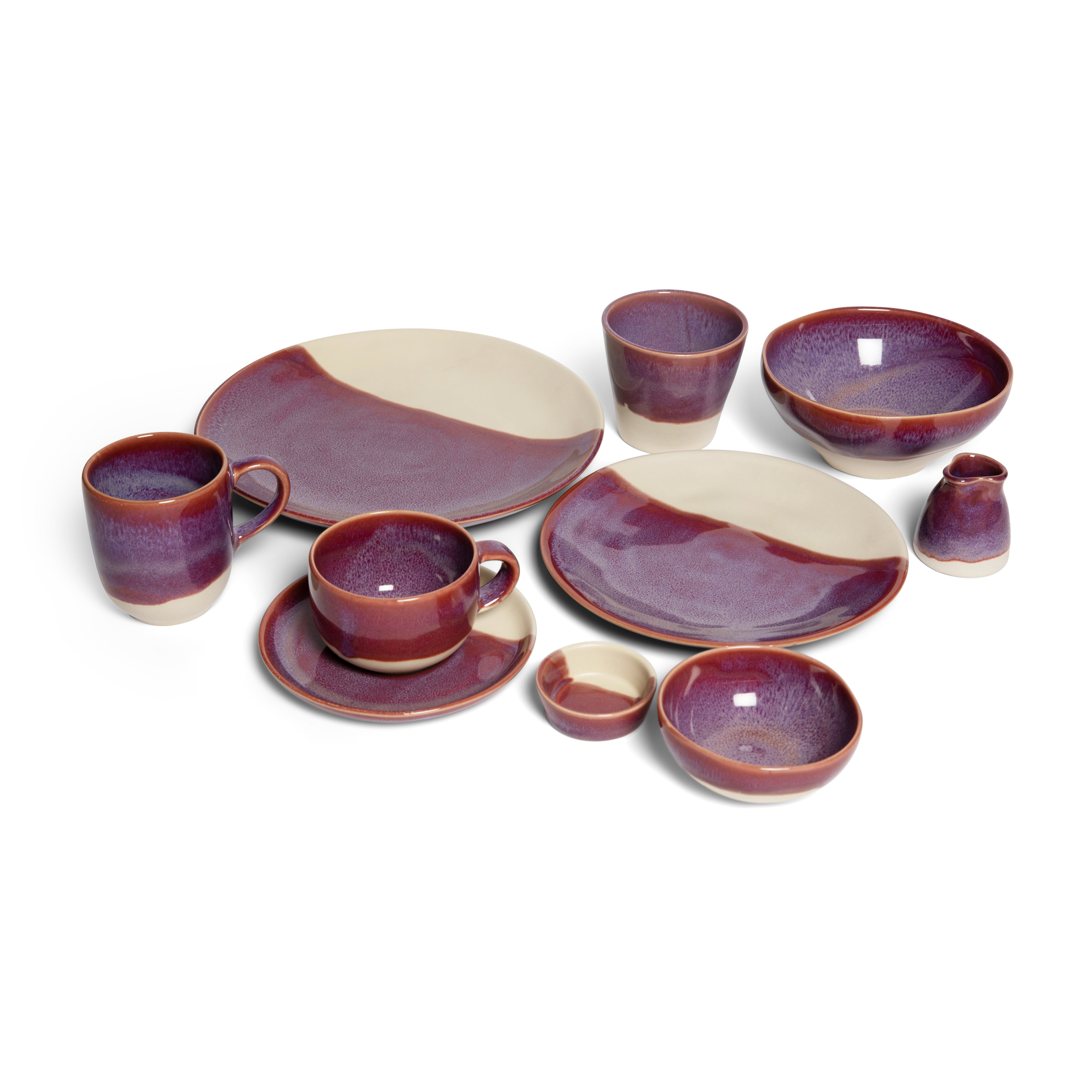 Californian Purple Shoreline Stoneware Latte Mug 325ml/11oz