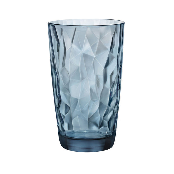 Utopia | Glassware (Soda Lime) | Diamond Ocean Blue Cooler 14.29cm H 47cl | Bespoke77