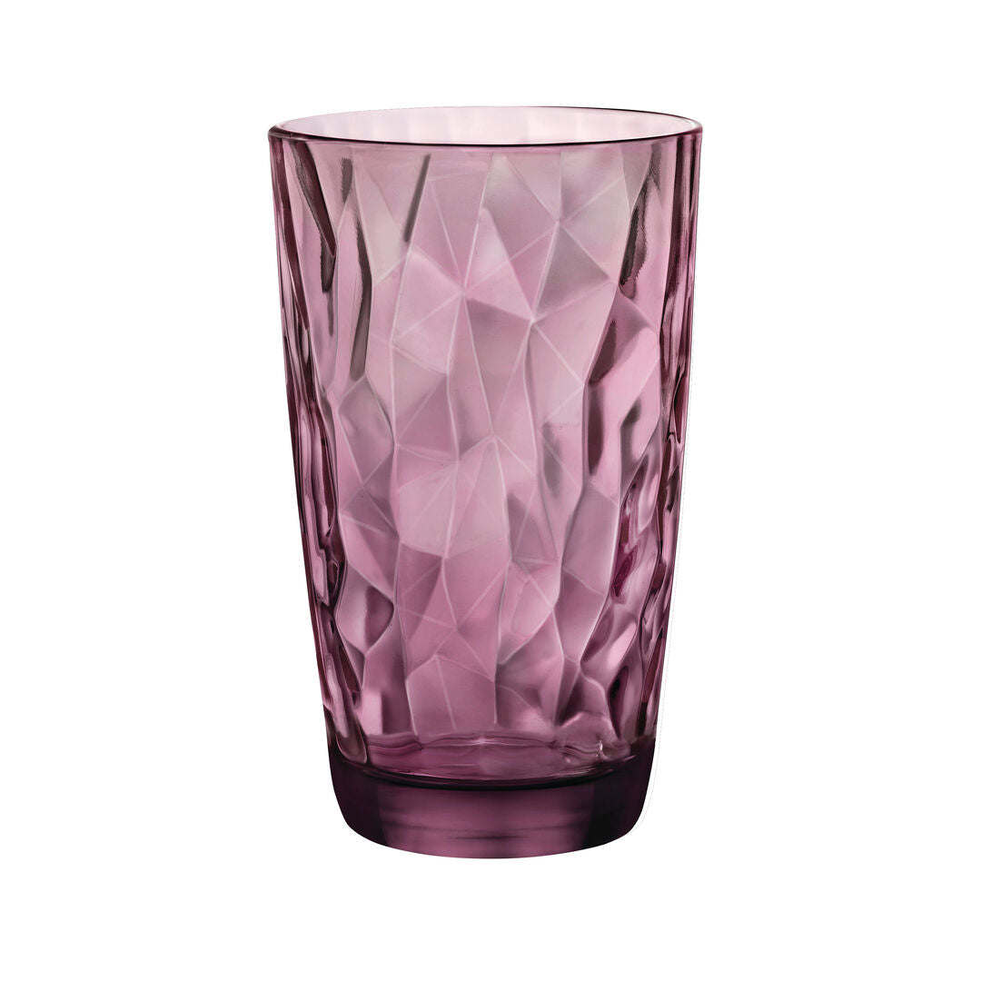 Utopia | Glassware (Soda Lime) | Diamond Cooler Rock Purple 14.29cm H 47cl | Bespoke77