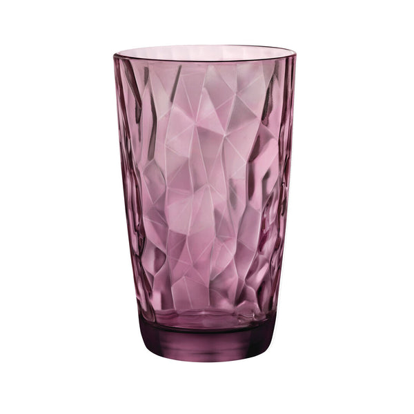 Utopia | Glassware (Soda Lime) | Diamond Cooler Rock Purple 14.29cm H 47cl | Bespoke77