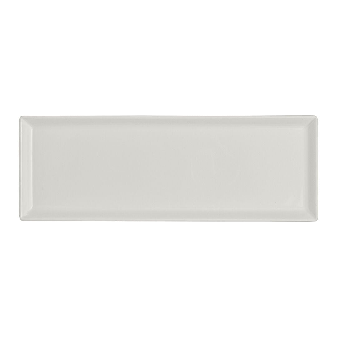 Utopia | Tableware | White Album Rectangular Tray 28.5 x 10.25 x 1.9cm (11 1/4 x 4 x 3/4") | Bespoke77