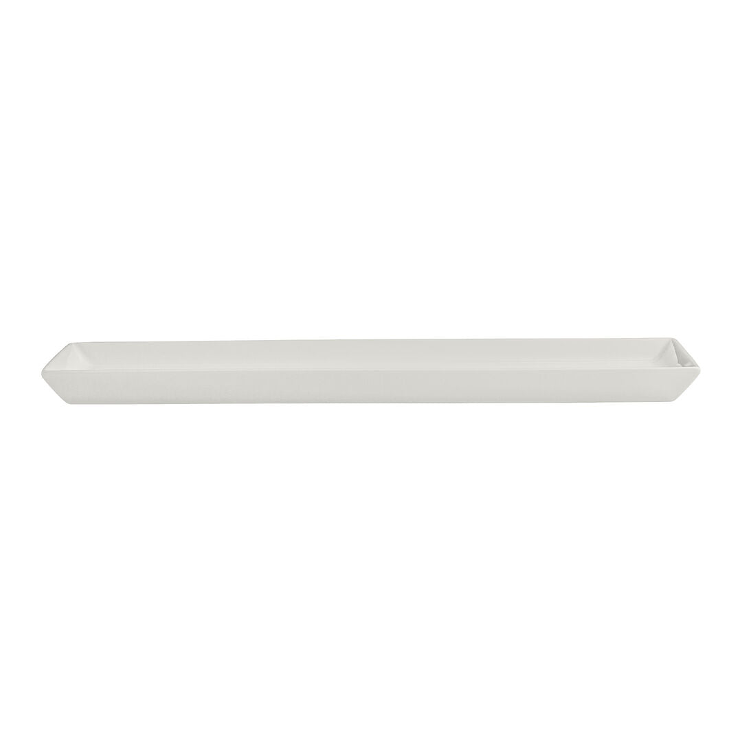 Utopia | Tableware | White Album Rectangular Tray 28.5 x 10.25 x 1.9cm (11 1/4 x 4 x 3/4") | Bespoke77