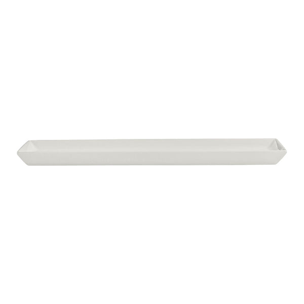 Utopia | Tableware | White Album Rectangular Tray 28.5 x 10.25 x 1.9cm (11 1/4 x 4 x 3/4") | Bespoke77