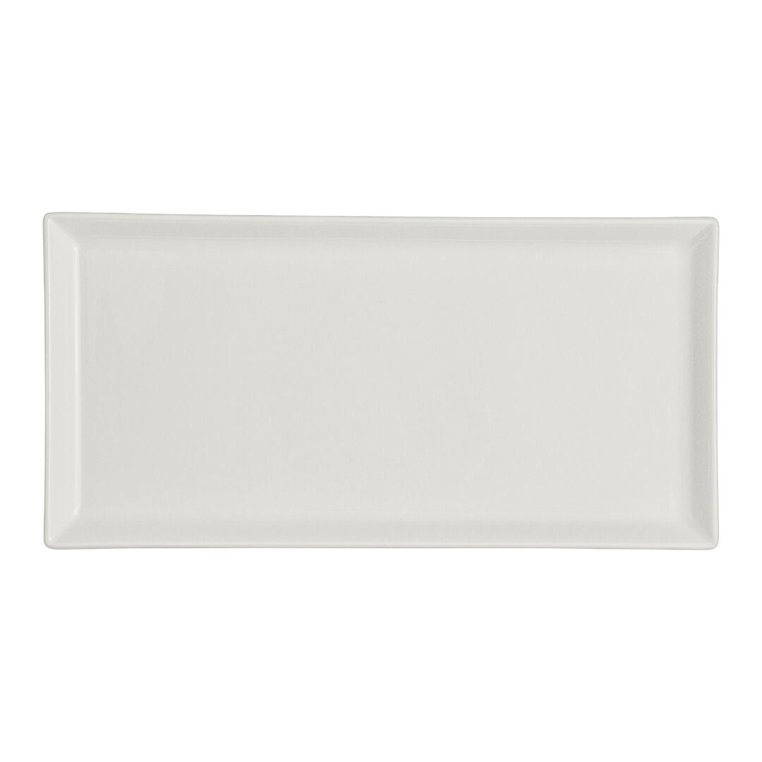 Utopia | Tableware | White Album Rectangular Tray 23.8 x 11.75 x 1.9cm (9 3/8 x 4 5/8 x 3/4") | Bespoke77