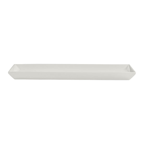 Utopia | Tableware | White Album Rectangular Tray 23.8 x 11.75 x 1.9cm (9 3/8 x 4 5/8 x 3/4") | Bespoke77