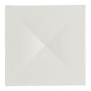 Utopia | Tableware | White Album Square Elevation w/ Indent 16.2 x 16.2 x 1.9cm (6 3/8 x 6 3/8 x 3/4") | Bespoke77