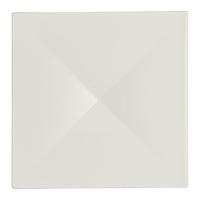 Utopia | Tableware | White Album Square Elevation w/ Indent 16.2 x 16.2 x 1.9cm (6 3/8 x 6 3/8 x 3/4") | Bespoke77