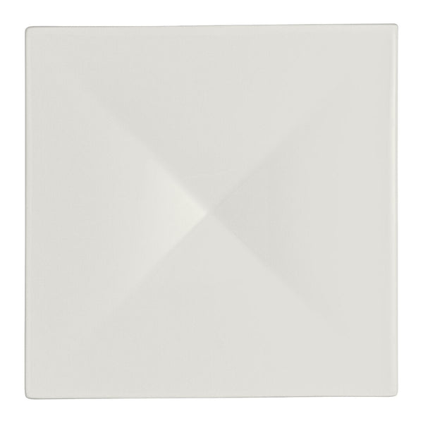 Utopia | Tableware | White Album Square Elevation w/ Indent 16.2 x 16.2 x 1.9cm (6 3/8 x 6 3/8 x 3/4") | Bespoke77