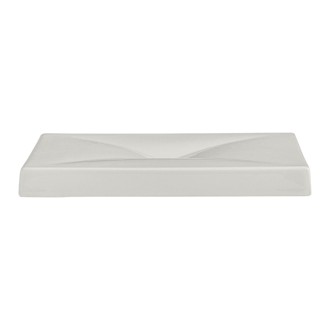 Utopia | Tableware | White Album Square Elevation w/ Indent 16.2 x 16.2 x 1.9cm (6 3/8 x 6 3/8 x 3/4") | Bespoke77