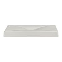 Utopia | Tableware | White Album Square Elevation w/ Indent 16.2 x 16.2 x 1.9cm (6 3/8 x 6 3/8 x 3/4") | Bespoke77