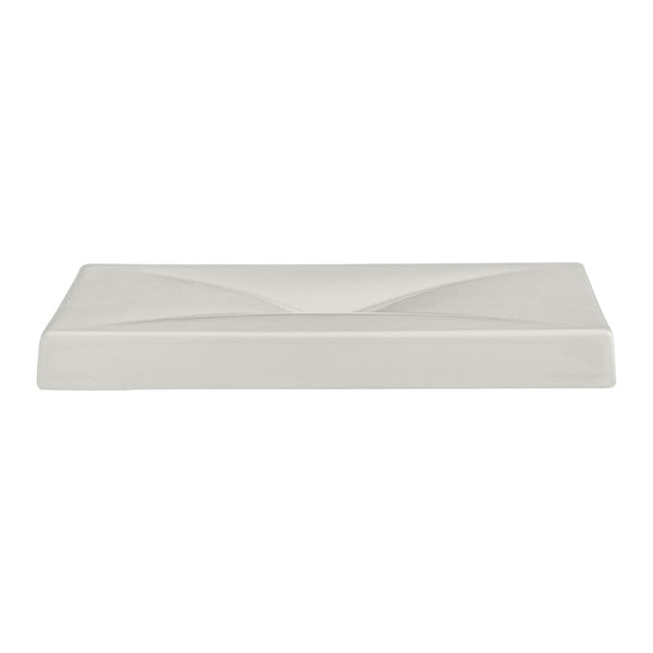 Utopia | Tableware | White Album Square Elevation w/ Indent 16.2 x 16.2 x 1.9cm (6 3/8 x 6 3/8 x 3/4") | Bespoke77