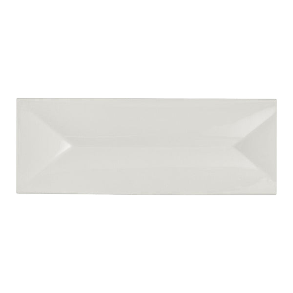 Utopia | Tableware | White Album Rectangular Tray w/ Indent 28.5 x 10cm (11 1/8 x 3 7/8") | Bespoke77