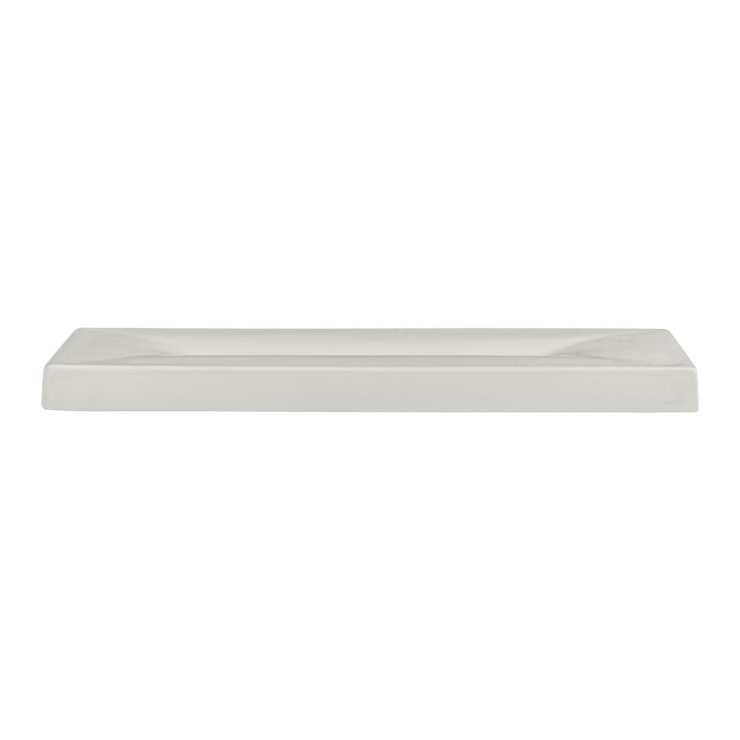 Utopia | Tableware | White Album Rectangular Tray w/ Indent 23.8 x 11.75 x 1.9cm (9 3/8 x 4 5/8 x 3/4") | Bespoke77