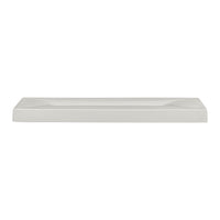 Utopia | Tableware | White Album Rectangular Tray w/ Indent 23.8 x 11.75 x 1.9cm (9 3/8 x 4 5/8 x 3/4") | Bespoke77