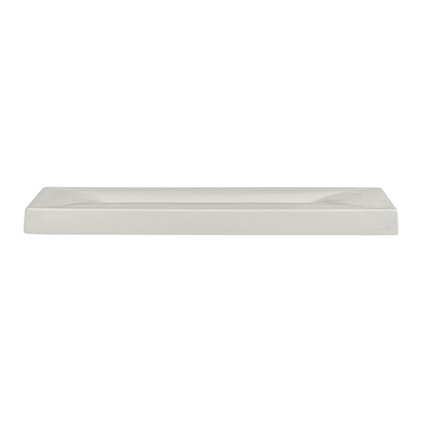 Utopia | Tableware | White Album Rectangular Tray w/ Indent 23.8 x 11.75 x 1.9cm (9 3/8 x 4 5/8 x 3/4") | Bespoke77