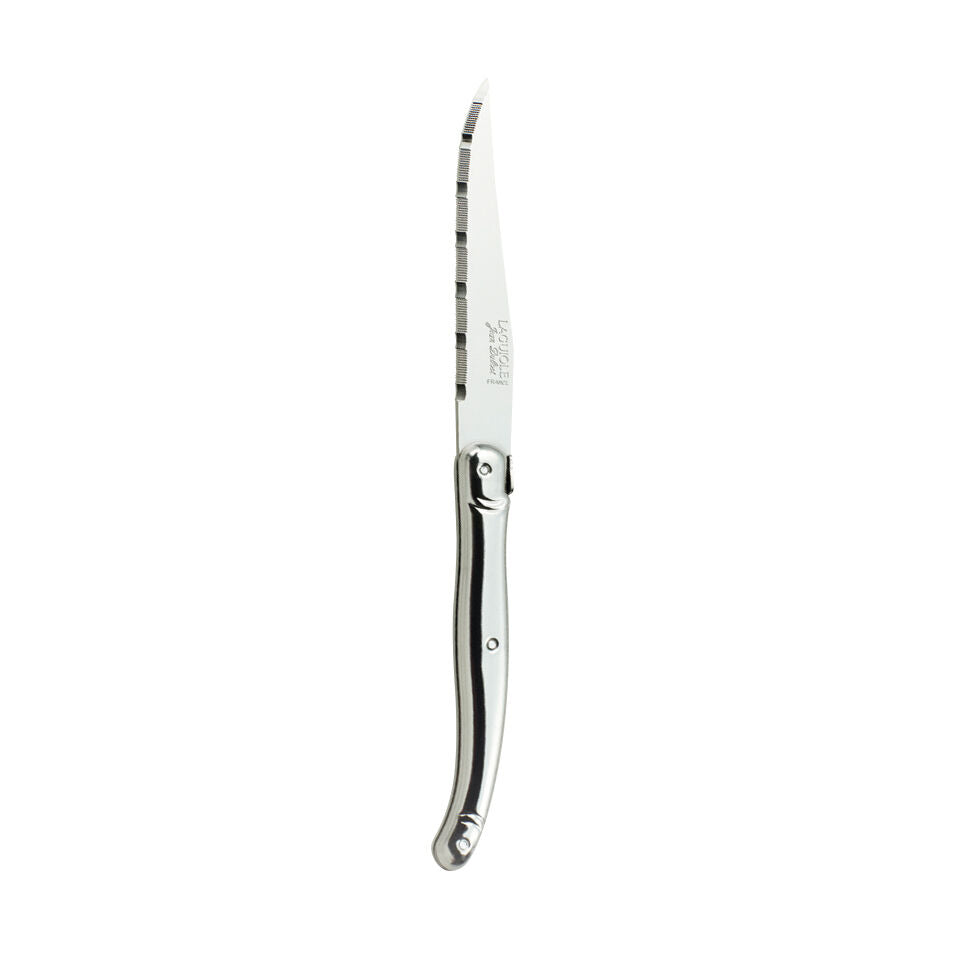 Utopia | Cutlery | Laguiole Stainless Steel Handle Serrated Steak Knife 1.2mm Blade | Bespoke77