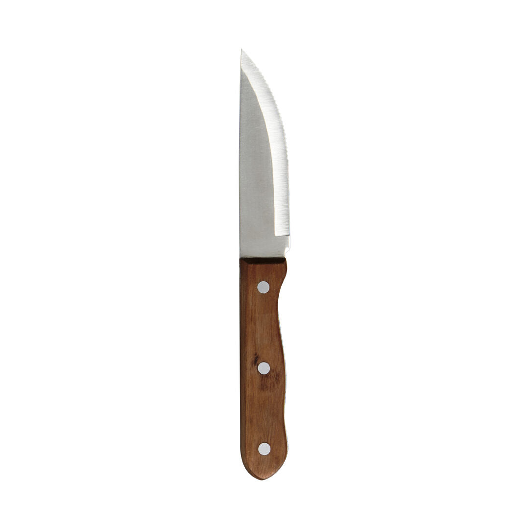 Utopia | Cutlery | Tapered Serrated Blade Pineapple Wood Handles With Rivets 12cm (4 3/4") | Bespoke77