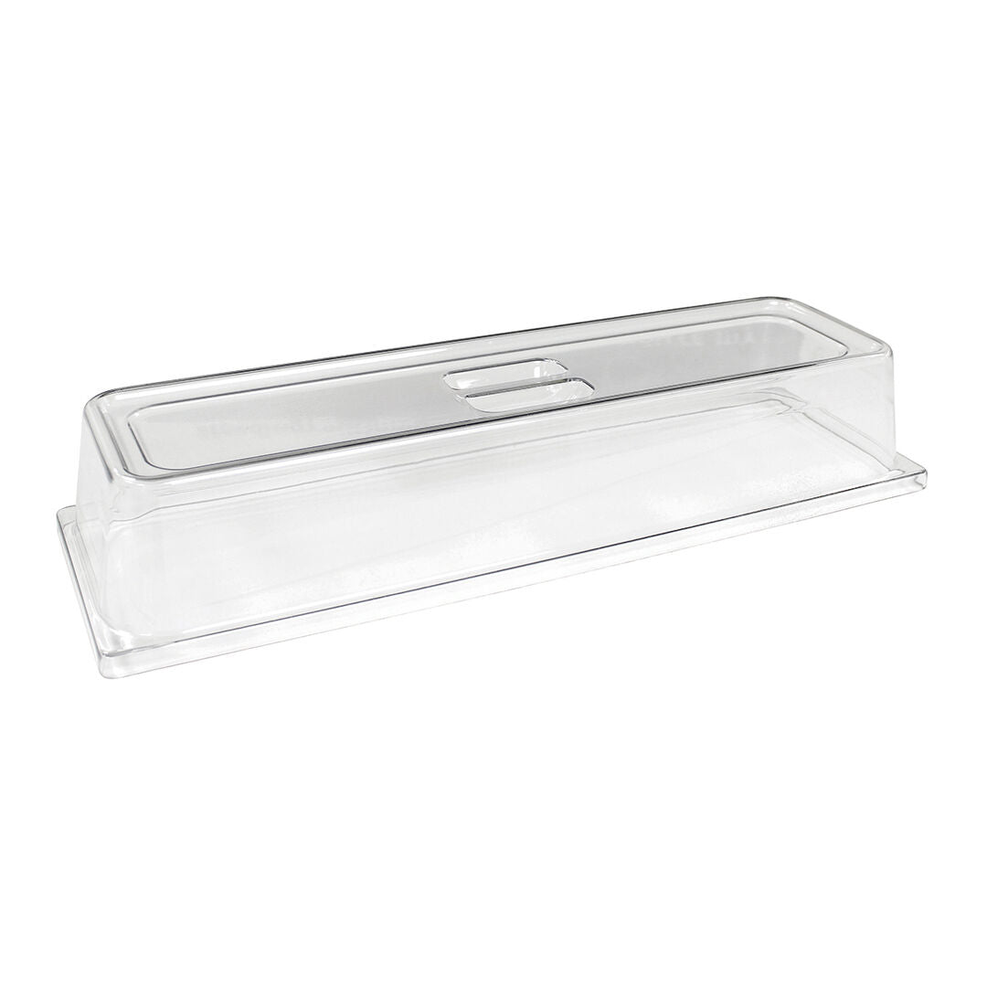 Polycarbonate Gastronorm Covers GN 2/4 53.6 x 16.8 x 91cm (21 x 6 2/3 x 3 1/2")