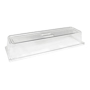 Polycarbonate Gastronorm Covers GN 2/4 53.6 x 16.8 x 91cm (21 x 6 2/3 x 3 1/2")