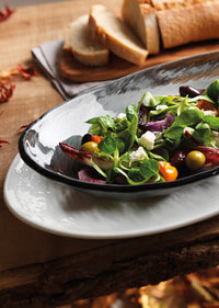 Utopia | Tableware | Scape Glass Clear Oval Bowl 20cm (7 7/8") | Bespoke77