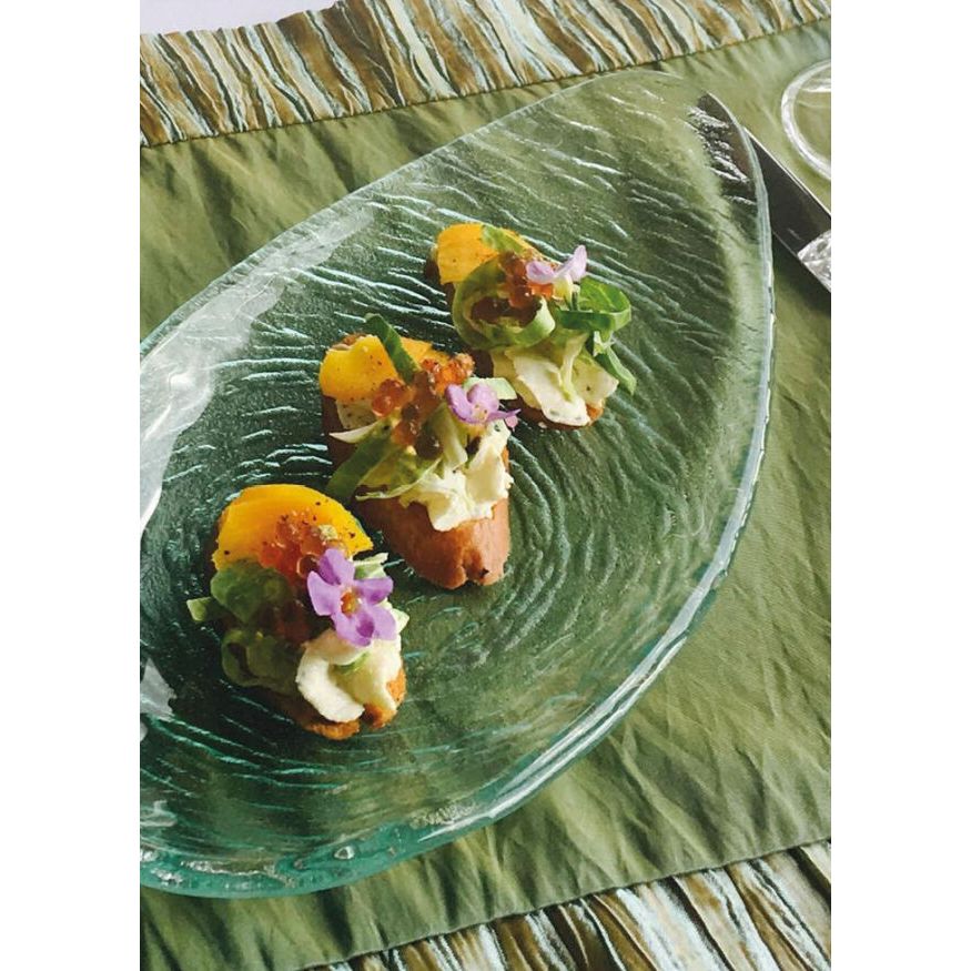 Utopia | Tableware | Scape Glass Clear Oval Platter 30cm (11 3/4") | Bespoke77