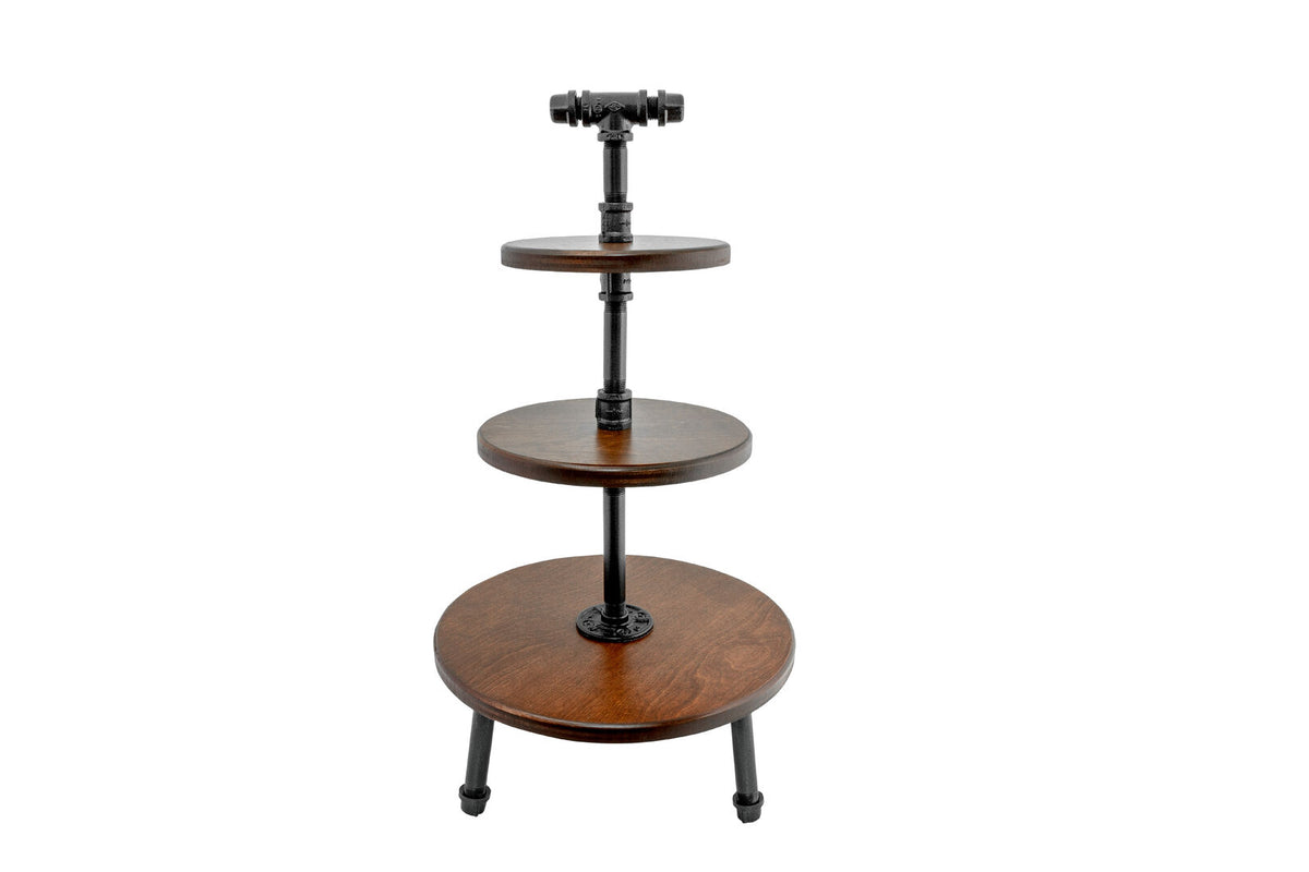 Creations Chestnut 3-Tier Stand With Legs 35.6cm x 66cm (14 x 26")