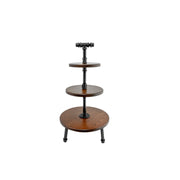 Creations Chestnut 3-Tier Stand With Legs 35.6cm x 66cm (14 x 26")