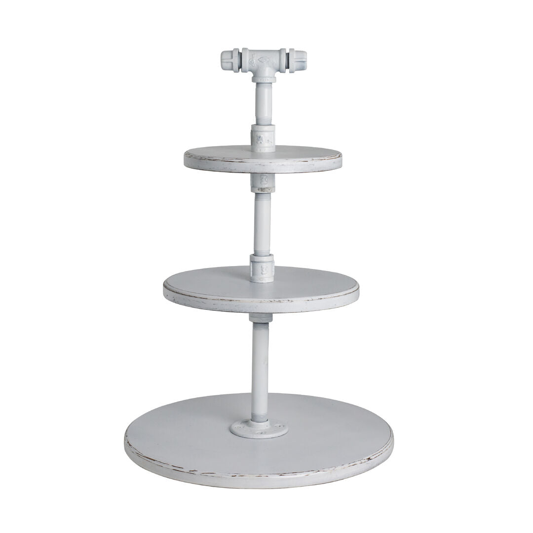 Creations Aged White 3-Tier Stand 35.5 x 50.9cm (14 x 20")