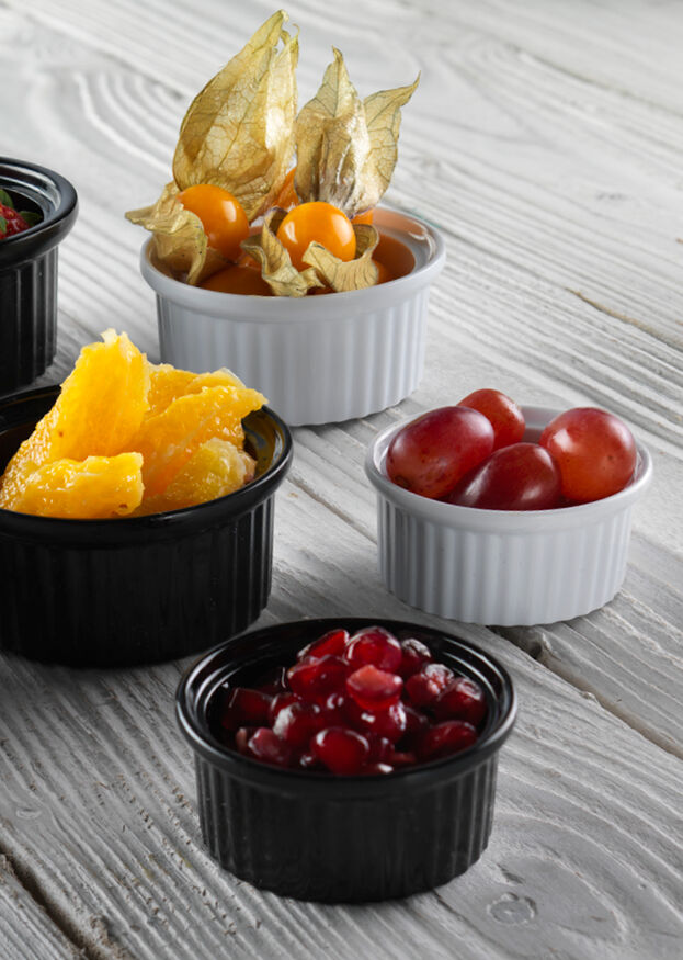 Utopia | Tableware | White Ramekin 9.5 x 3.8cm 12cl (3 3/4 x 1 1/2" 4 1/4oz) | Bespoke77