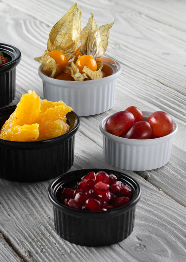 Utopia | Tableware | White Ramekin 9.5 x 3.8cm 12cl (3 3/4 x 1 1/2" 4 1/4oz) | Bespoke77