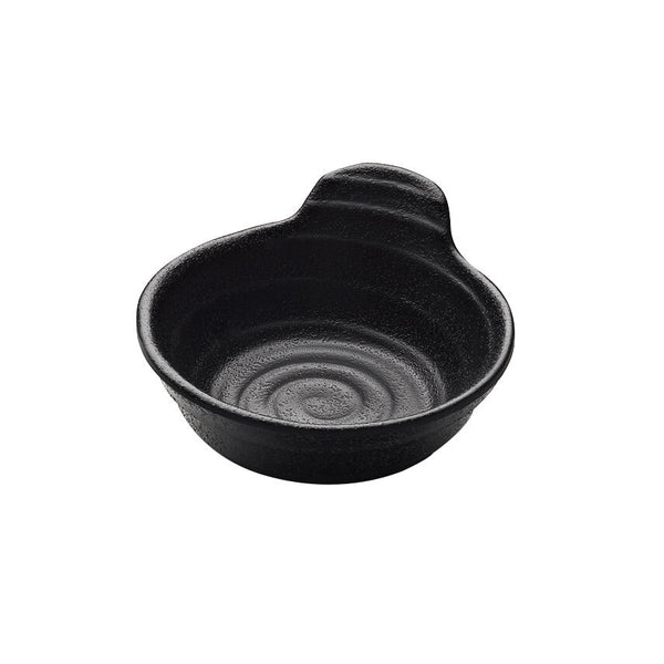 Utopia | Tableware | Zen Black Sauce Bowl 11.5 x 5.7cm 18cl (4 1/2 x 2 1/4" 6 1/4oz) | Bespoke77