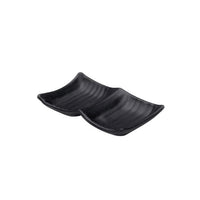 Utopia | Tableware | Zen Black 2 Compartment Tray 8.5 x 2.5cm (3 3/8 x 1") | Bespoke77