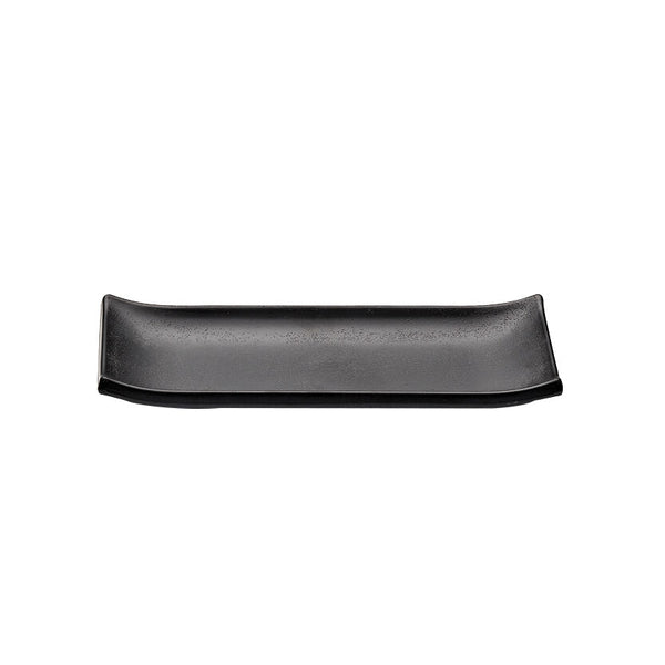 Utopia | Tableware | Zen Black Rectangle Tray 9.5 x 2.2cm (3 3/4 x 7/8") | Bespoke77