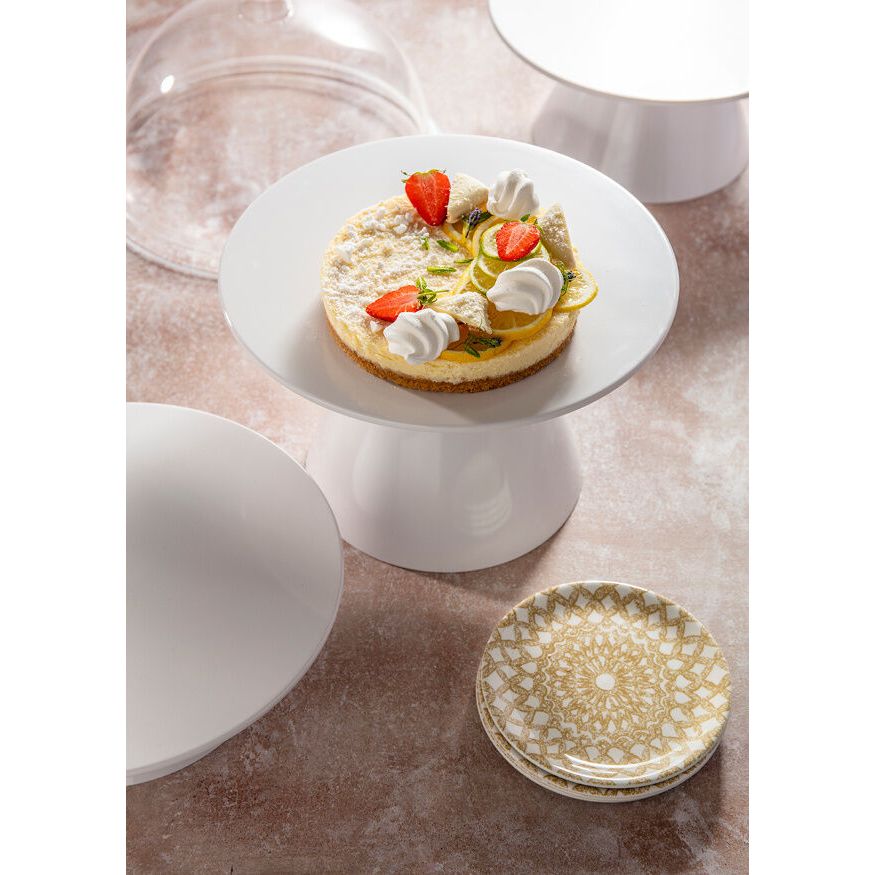 Utopia Round Riser Utopia | Buffet | Melamine Risers White Round Pedestal Top 29cm (11 1/2 ...