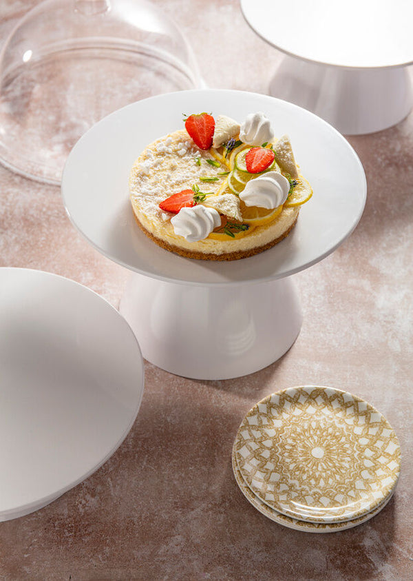 Melamine Risers White Round Pedestal Top 29cm (11 1/2")