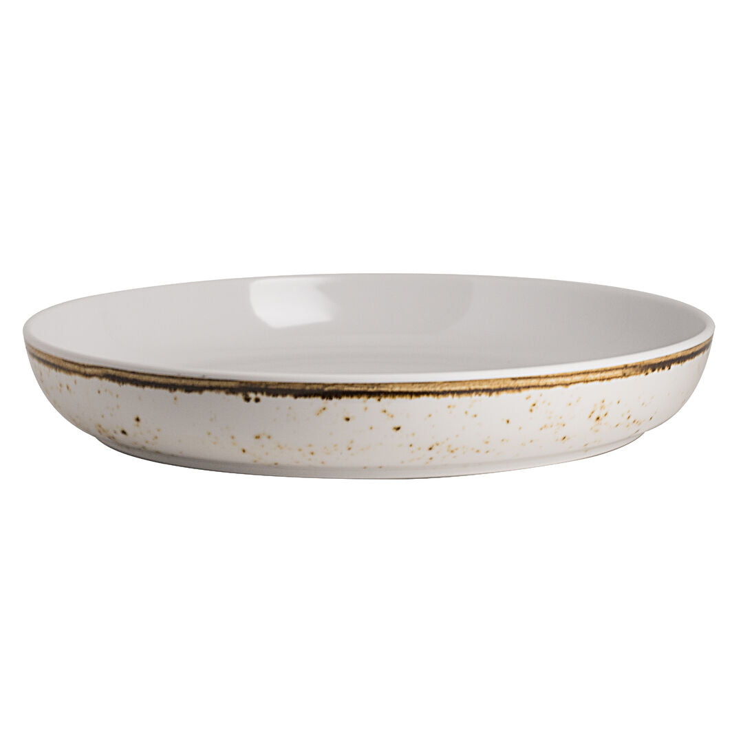 Utopia | Buffet | Craft White Medium Round Platter 33 x 5.1cm 3.3ltr (13 x 2" 3 1/2qts) | Bespoke77