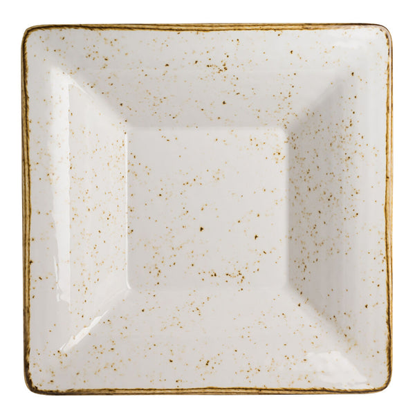 Utopia | Buffet | Craft White Square Pebble Bowl 34.3 x 7.6cm 2.8Ltr (13 1/2 x 3" 3qts) | Bespoke77