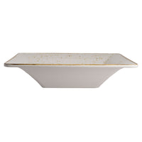 Utopia | Buffet | Craft White Square Pebble Bowl 34.3 x 7.6cm 2.8Ltr (13 1/2 x 3" 3qts) | Bespoke77
