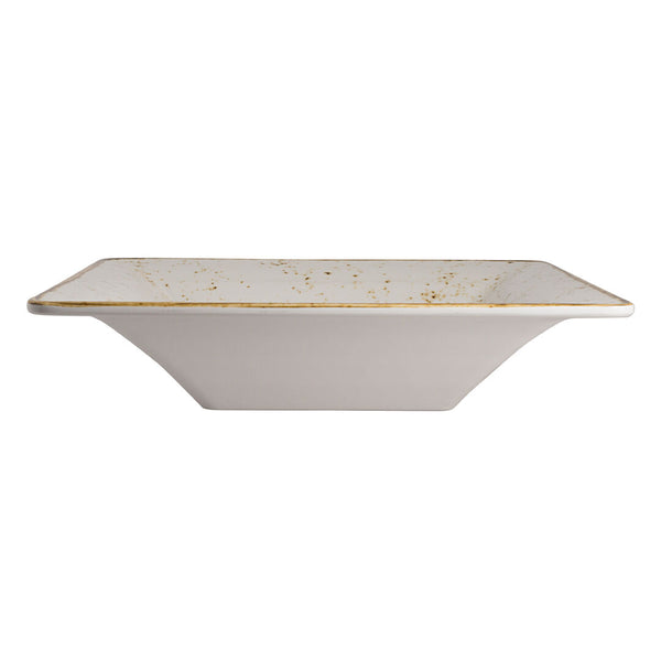 Utopia | Buffet | Craft White Square Pebble Bowl 38.1 x 8.3cm 4.7ltr (15 x 3 1/4" 5qts) | Bespoke77