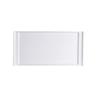 Utopia | Tableware | Cafe Porcelain Rectangle Tray Handled 30 x 14.5cm (11 3/4 x 5 3/4") | Bespoke77